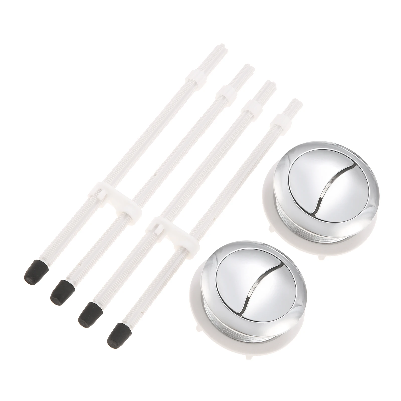 

2kits 48mm Toilet Tank Buttons Half/Full Flush Valve Dual Push Replace Adjustable Rods for Glacier Bay Aquasource US Standard