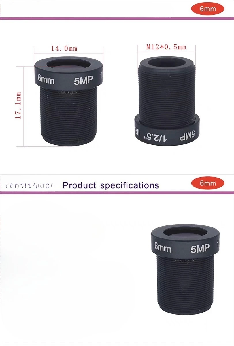 1pcs Suitable for EZVIZ camera glass lens C8W/C6C/C8C/C2 series 5 million pixel HD lens