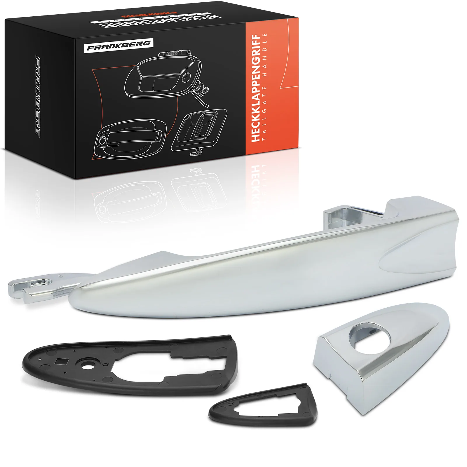 Frankberg 1x Linksvoor Buitendeurklink voor Lancia Ypsilon 843 1.2L 1.4L 2003-2011 735350098 735434134 735409026