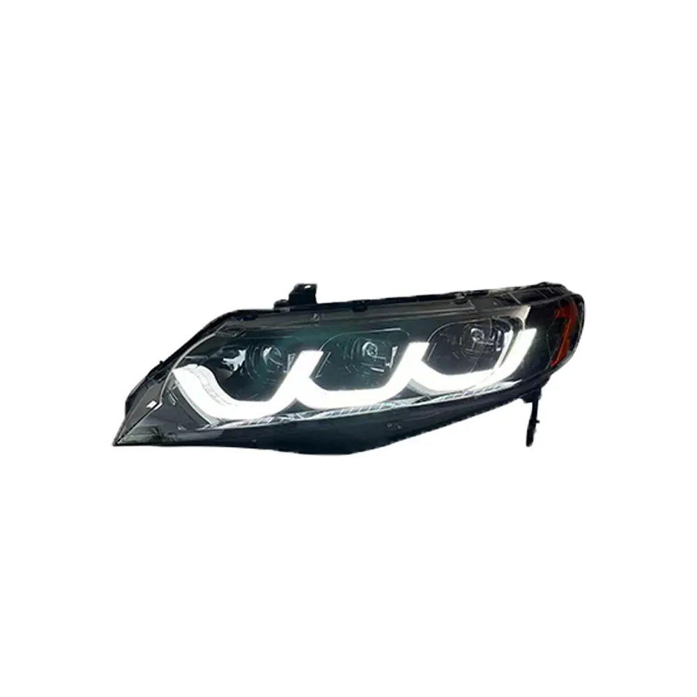 Lights For Honda Civic 8th 2006 2007 2008 2009 2010 2011 Headlight LED Projector head Lamp Daytime Running Light  Accessories