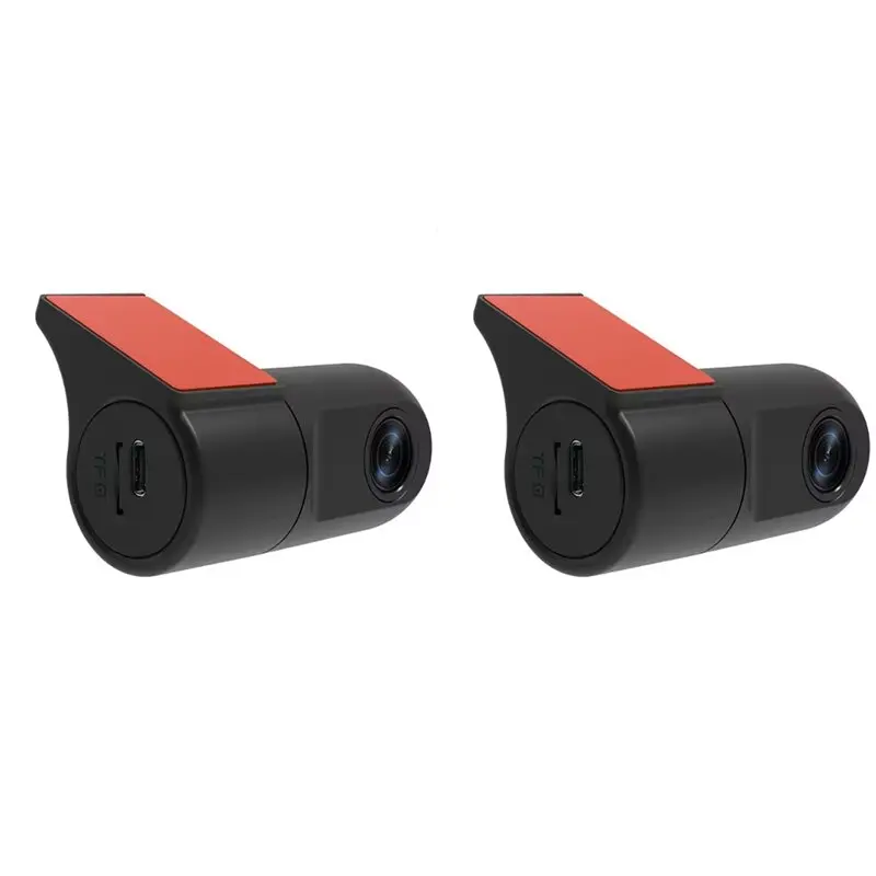 

Efficientt-2X 1080P Wifi Dash Camera IR Night Vision Video Recorder 360° Rotation APP Control Smart Car Camera Video Recorder