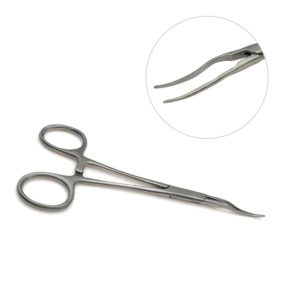 

16cm Needle Holder Stainless Steel Double Eyelid Surgery Tool Beauty Plastic Insert Suture Holding Needle Clamp Fine Tip