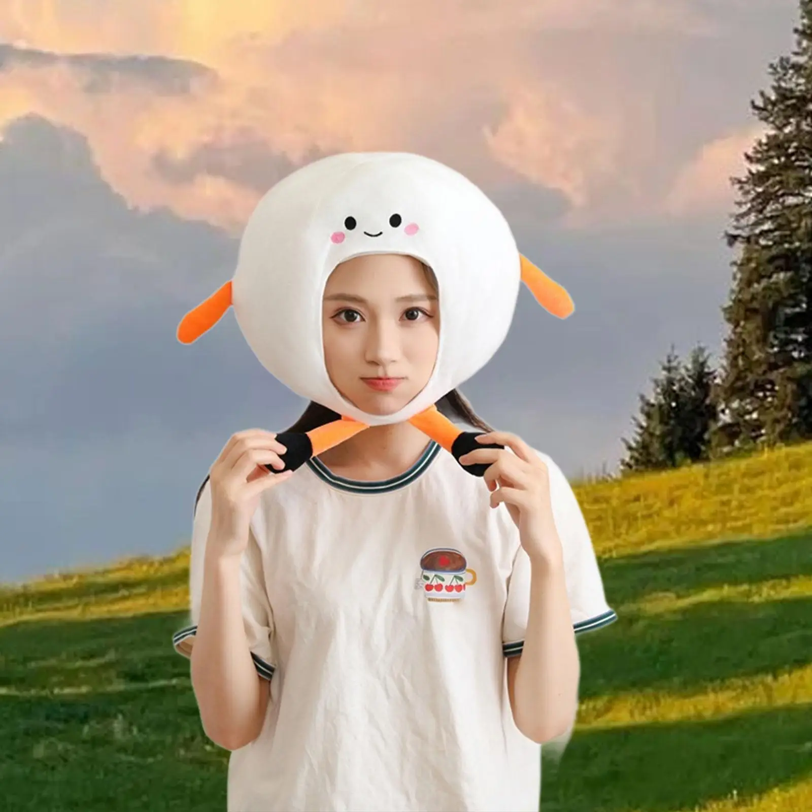 Stuffed Plush Headgear Creative Funny Hat Costume Accessory Carnival Headwear for Party Photo Prop Adults