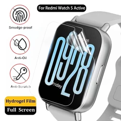 Hydrogel Film For Xiaomi Redmi Watch 5 Active Clear Full Cover Screen Protector For Redmi Watch 5 Lite Smart Wacth Accessories