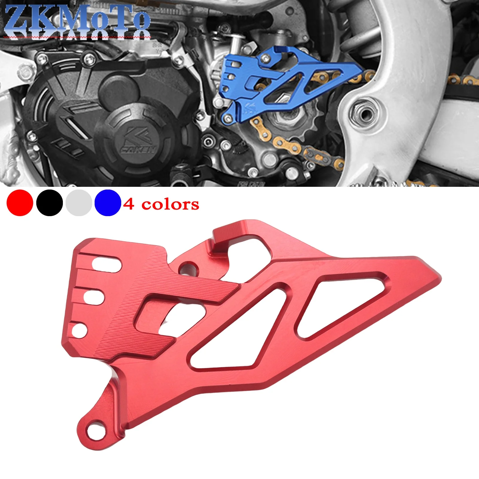 

Motorcycle CNC Front Sprocket Cover Chain Guard Protector For Yamaha YZ450F 2023 YZ450F 50TH 2024 YZ450FX 2024 WR450F 2024 parts