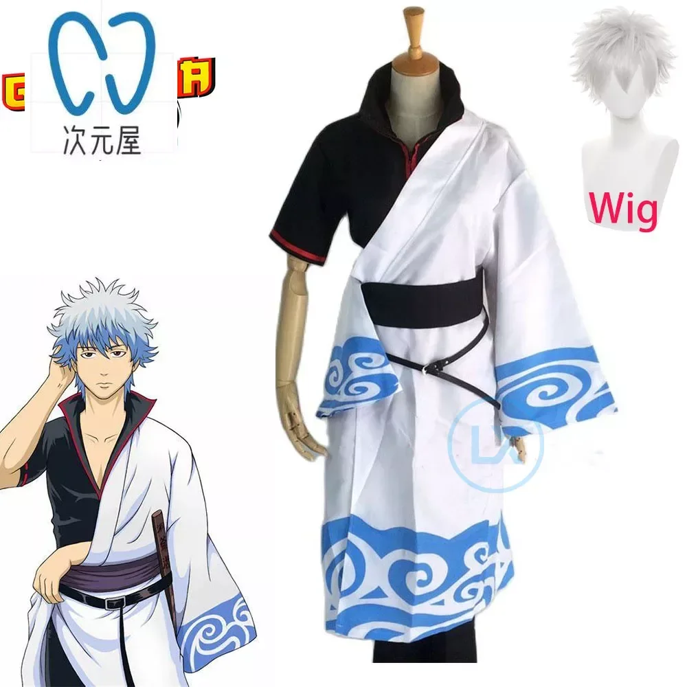 

Режим Gintama Cospaly Kostuum косплей на Хеллоуин Sakata Gintoki Cosplay Kleding мультяшное кимоно Kostuum 18 Cos Одежда