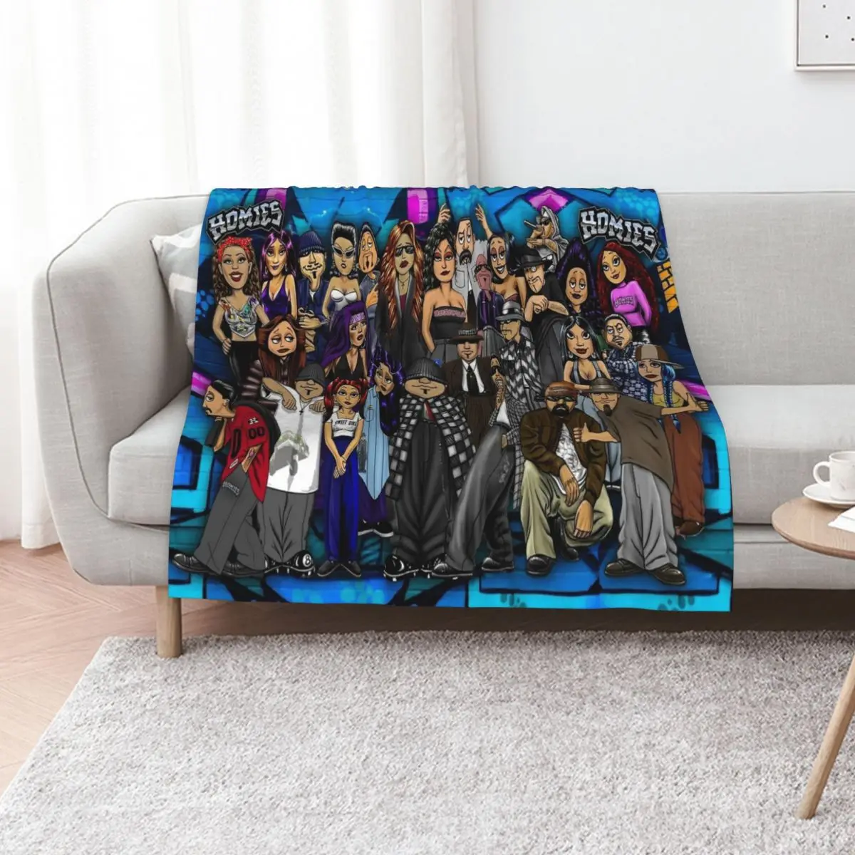 Lil Homies Posters Throw Blanket Decoratives Baby Bed Soft Beds Blankets For Bed Warm Blankets