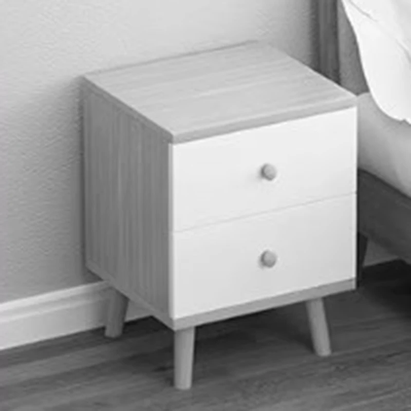 Comodino bianco economico Piccolo arredamento basso Camera da letto Comodino mobile Armadi Cassetti Mobili di stoccaggio di lusso Mobili da salone