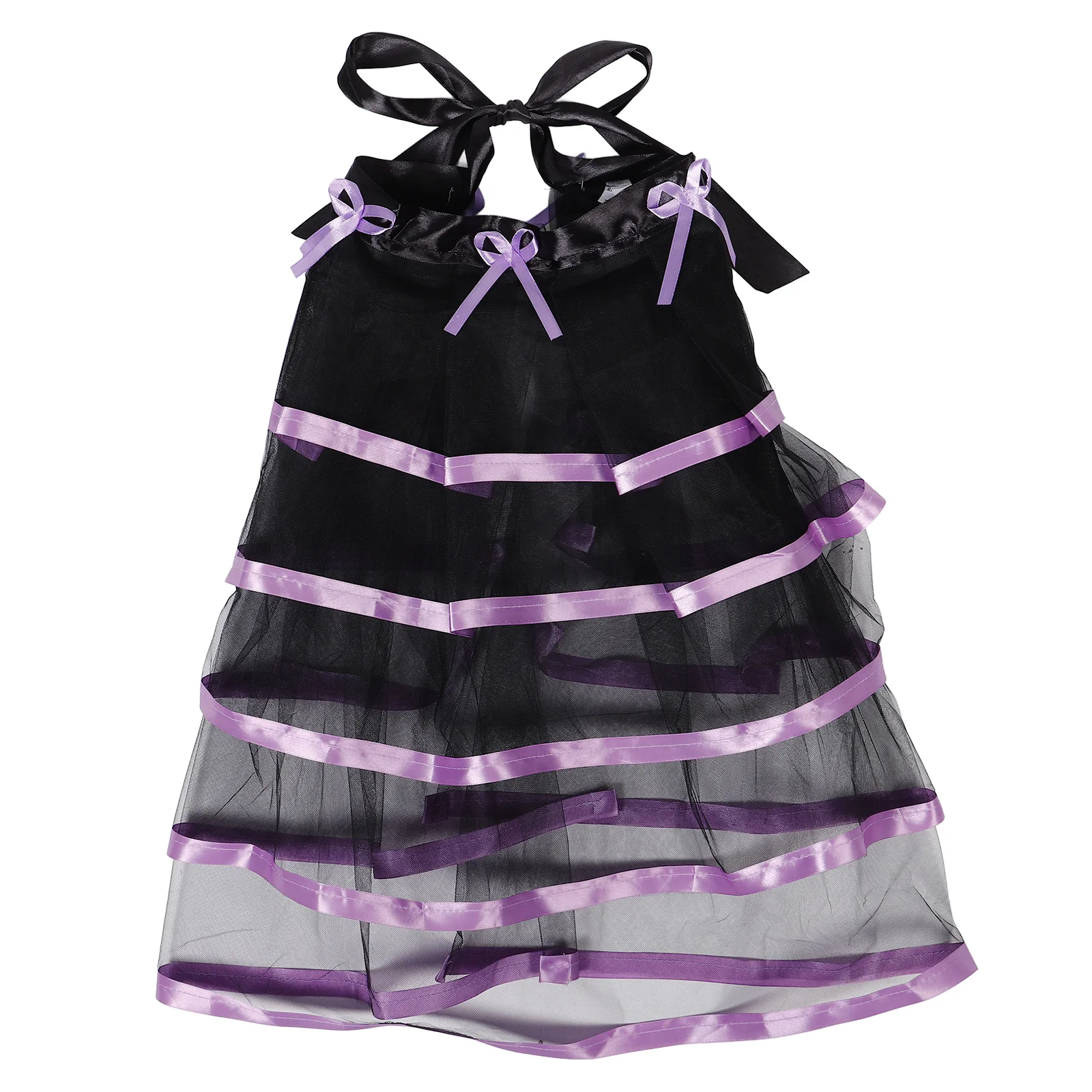 

Stage Tie on Tutu Dress Half Tulle Skirt Adjustable Waistband Sweet Color Performance Party Supplies Polyester Skirt