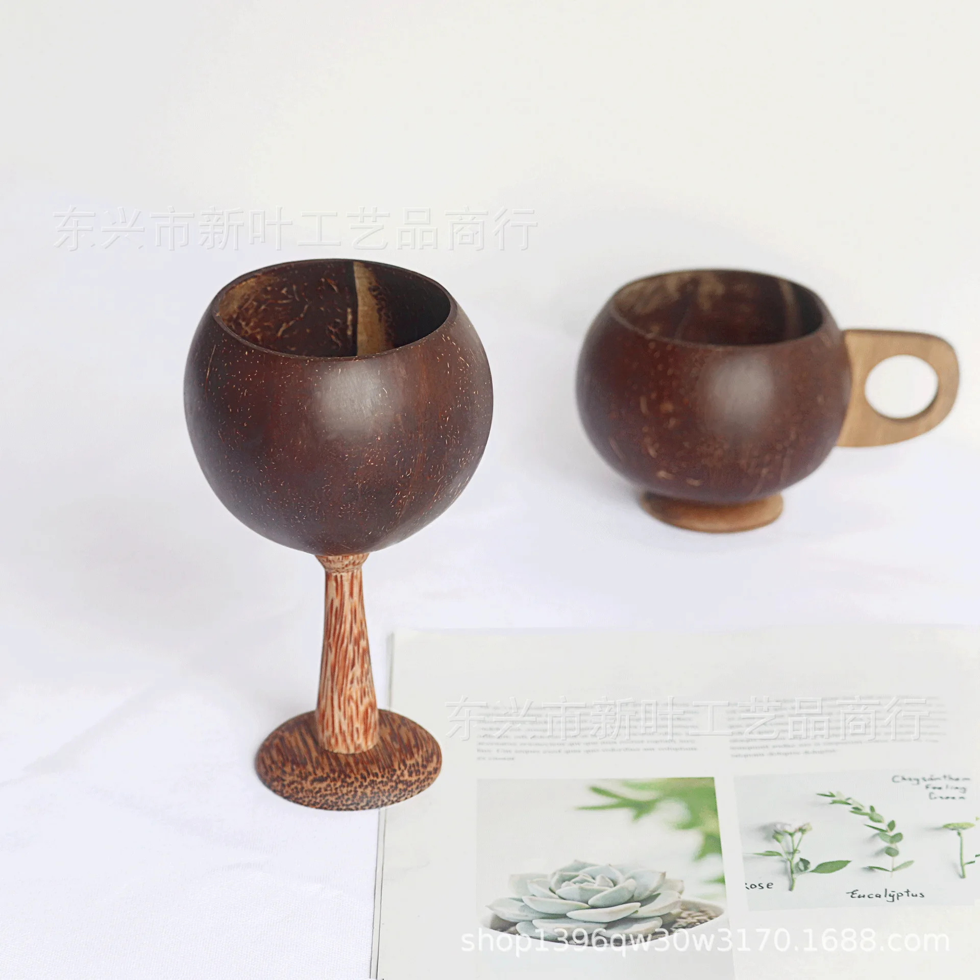 

Natural Coconut Shell Juice Cup, Eco-Friendly Cocktail Glass, Creative Dessert Drink Tea Cup, Fruit Salad Bowl for Stylish