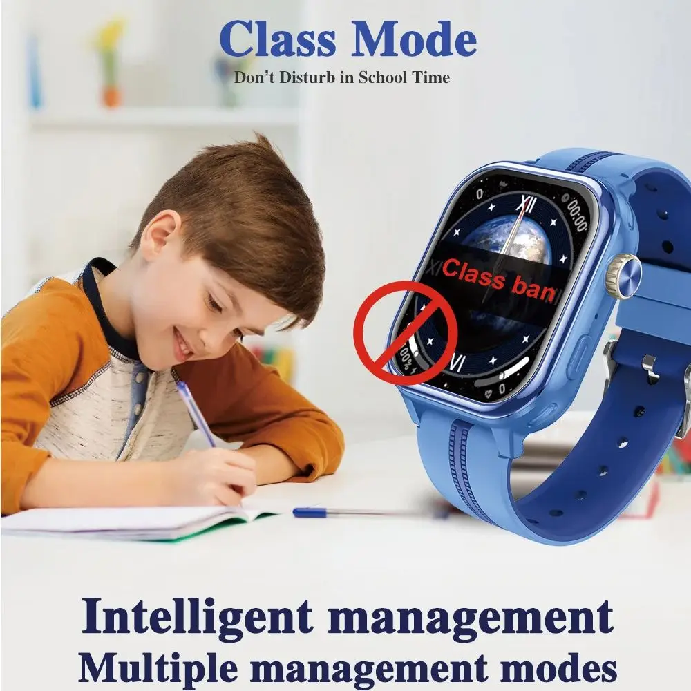 ساعة ذكية Wonlex KT39 4G للأطفال بنظام تحديد المواقع مع كاميرا دوران ونظام تحديد المواقع في الوقت الحقيقي جهاز تعقب الموقع 1 + 16 جيجابايت مكالمة فيديو للأطفال ساعة ذكية #6
