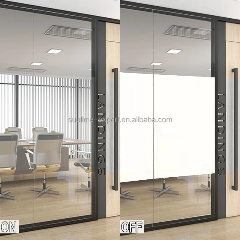 Smart PDLC Film for Half Glass Office Remote Control PDLC Wholesale Smart Home Switchable Glass Door PDLC Smart Film for Glass