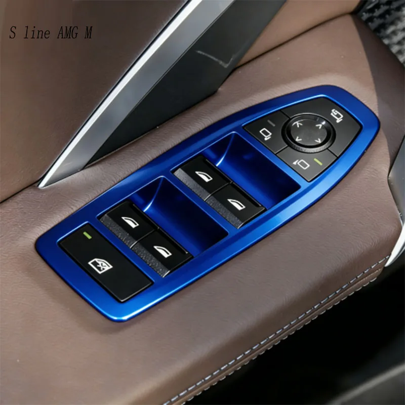 

For BMW X1 iX1 U11 X2 iX2 U10 2023-2025 Car Armrest Window Glass Lift Switch Button panel Gear Shift Sticker Frame Accessories