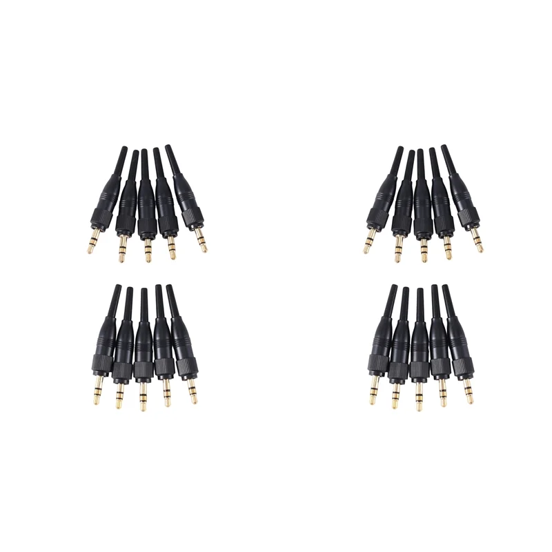 【PUBLICITY】20 piezas 3,5 Mm 1/8 pulgadas conector de bloqueo de Audio de tornillo estéreo para Sennheiser para Sony D11/V1/P03 enchufe de repuesto para micrófono Adapt