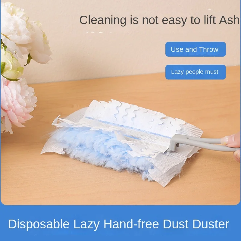 3889 Disposable Electrostatic Dust Duster Adsorption Dust Removal Feather Duster Household Desktop Gap Cleaning Brush Dust