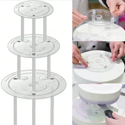 Round Cake Pan Stand DIY Craft Baking Tools Multi-Layer Support Spacer Stand Dessert Frame Kitchen Pastry Decorative Spacer