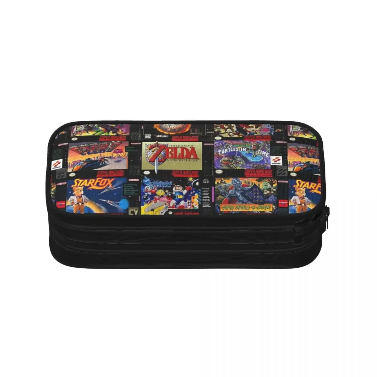 Retro Gaming Boxes Pencil Cases Large Capacity Pen Bags Pen Box Pencil Pouch For Boys Girls Students Stationery School Office