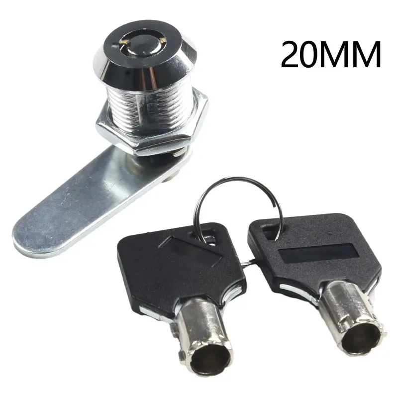 16/20Mm Cam Lock Door Drawer Cabinet Mailbox Locker Cabinet Security Lock Strap 2 Keys Furniture Hardware