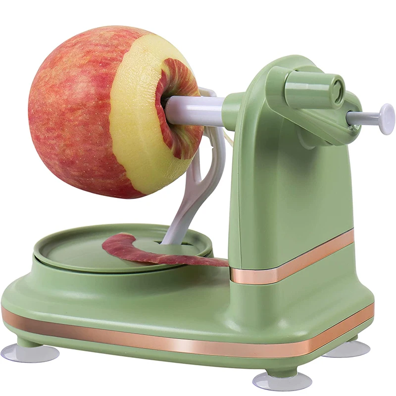 Lmetjma multifunktion aler Apfels chäler rotierender Apfel birnen schäler Edelstahl-Apfel-Mango-Kartoffel schäler mit Saug boden jt185