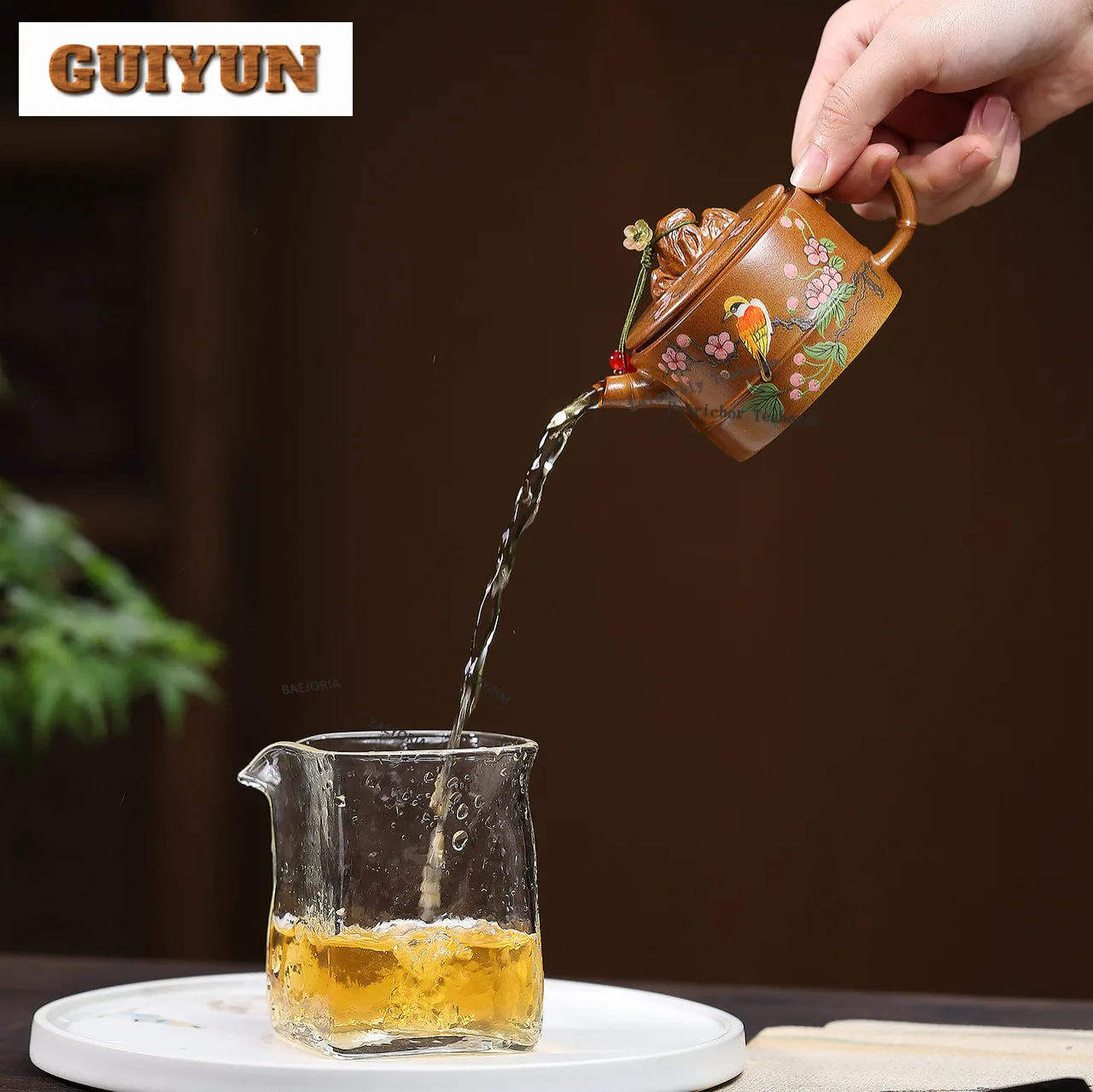 140ml Retro Yixing Purple Clay Teapots Artists Handmade Magpie Pot Raw Ore The Keel Gold Sand Mud Kettle Zisha Tea Set Craft