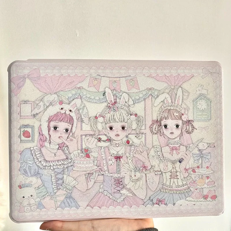 360 회전 아크릴 보호 케이스, 펜 슬롯 및 자동 스위치 기능, 2018, 아이패드 벤딩 방지