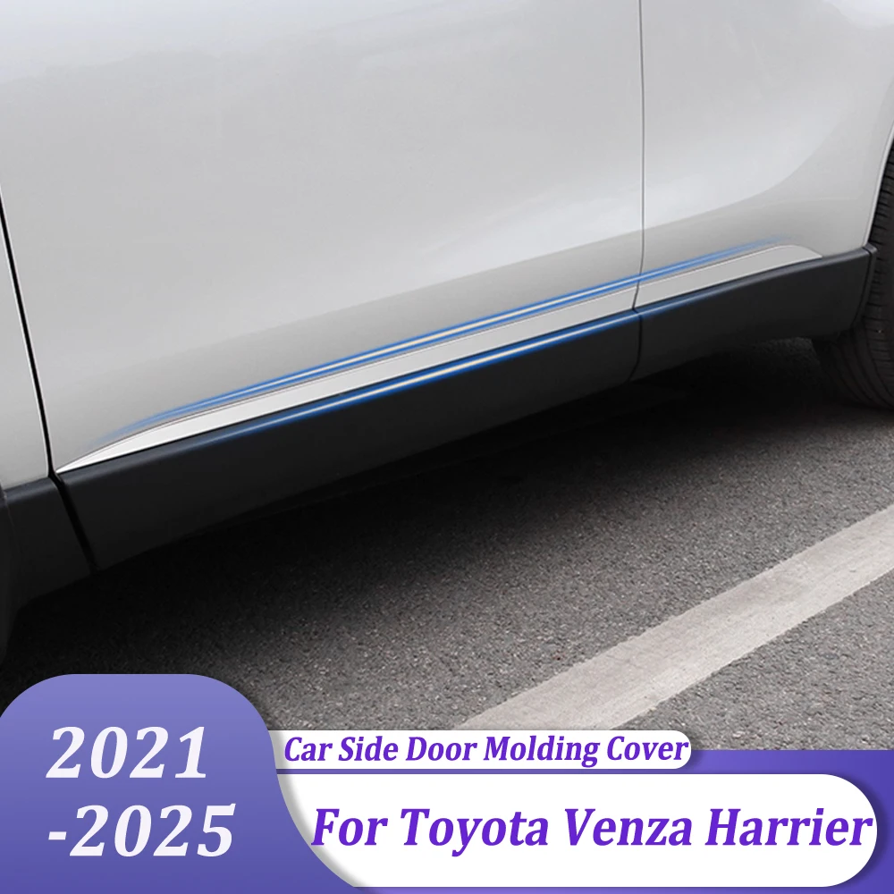 Side Door Body Molding Line Cover Trim Car Exterior Styling Accessories For Toyota Venza Harrier 2020 2021 2022 2023 2024 2025