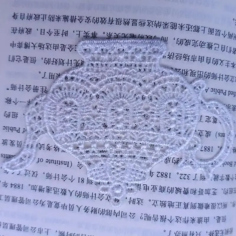 5PCS Three-dimensional hollow water-soluble embroidery embroidery lace coasters table mats cups teapot heat pads DIY fabric sti