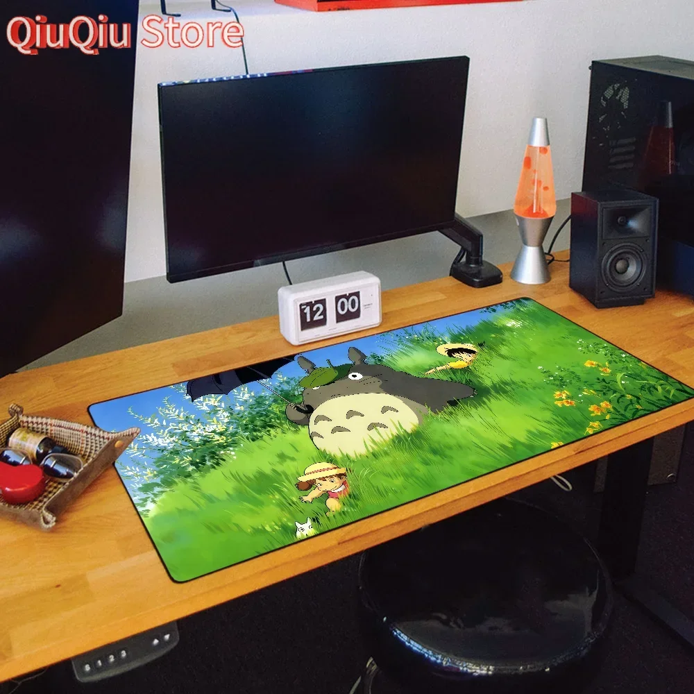 

Cartoon Cute T-Totoro Cat Mouse Pad Large Desk Mat Keyboard Ergonomic Office Rubber PC Non-slip Anti-fray Home Custom