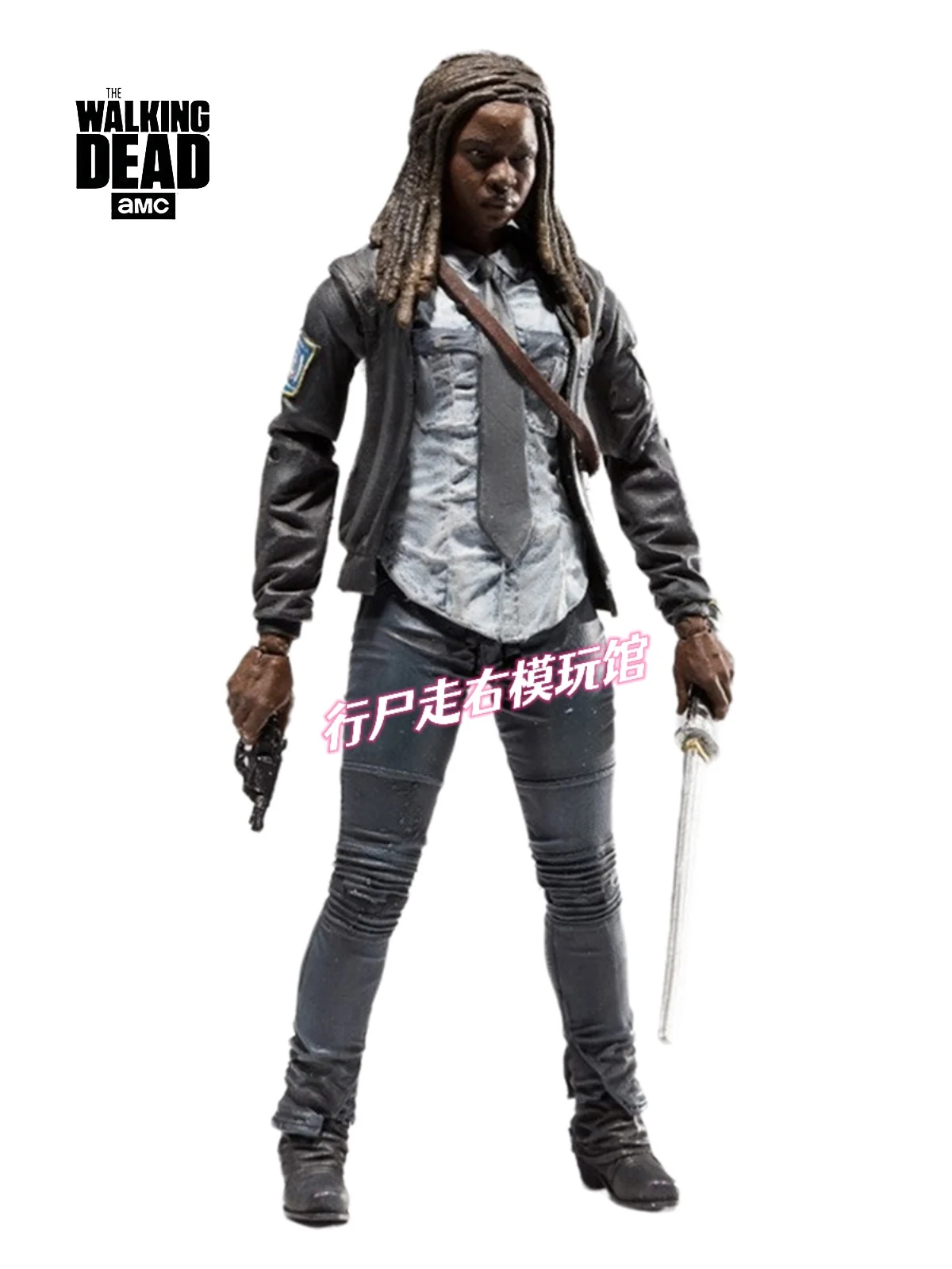 

Walking Dead movie series around hand knife female police uniform version 9 generation 5 inches can do action figure toys