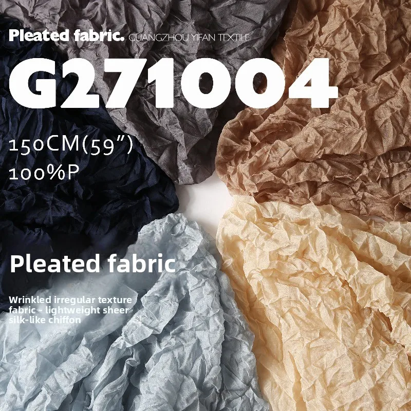 

Light Thin Perspective Koshibo Crushed Fabric for Dress Set Design Clothing Handmade Diy Cloth By The Yard Sewing Material