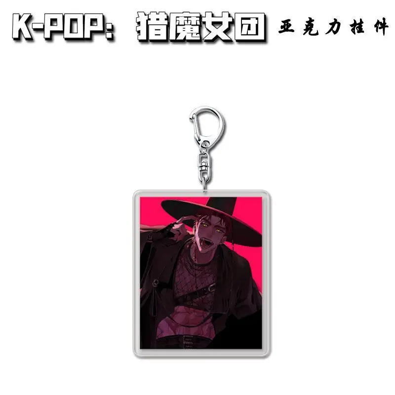 KPop Demon Hunting Series Portachiavi in acrilico Film hot Merch Portachiavi Moda Rumi Bag Accessori pendenti Divertente regalo di compleanno