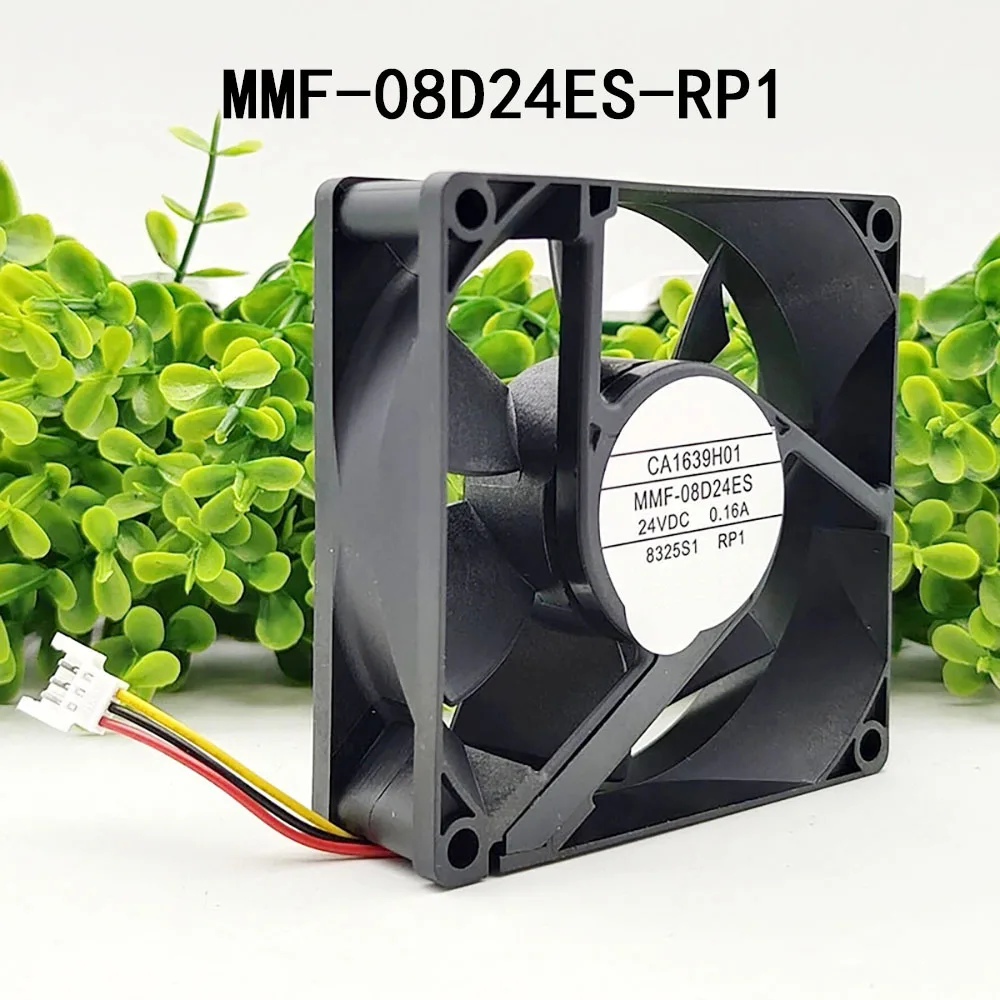 New Inverter 24VDC 0.16A MMF-08D24ES-RP1 80*80*25m High-Airflow Silent Cooling Fan