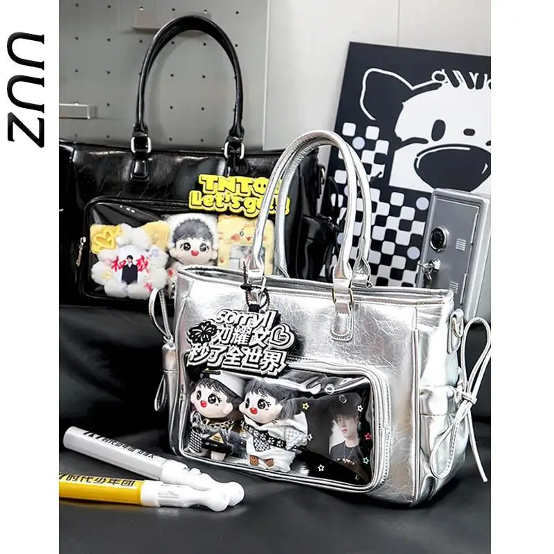 

Concert Tot Bag Fan Meeting Support Bag Hidden Light Board Braet k id Bag Soft Korean Sle ex Casual Faion