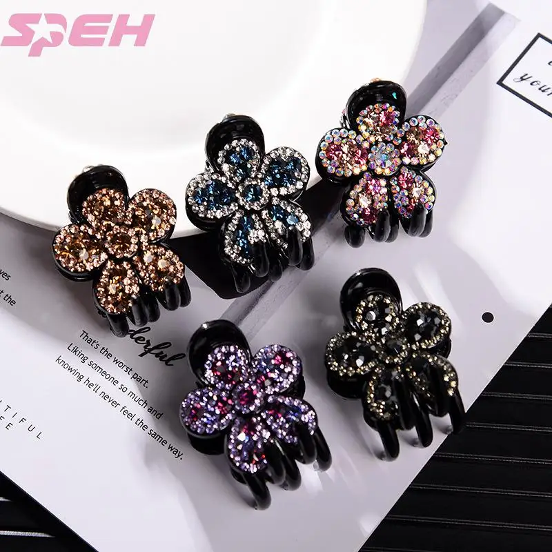 Hairpin grab clip headdress Korean pan hair large three tooth clip hairdress 2019 new hairpin top clip duck beak clip