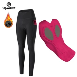 YKYWBIKE Winter Women's Cycling Long Pants Tights Thermal Mtb Accesories Road Bike Bicycle Clothing Sports Clothes For Women