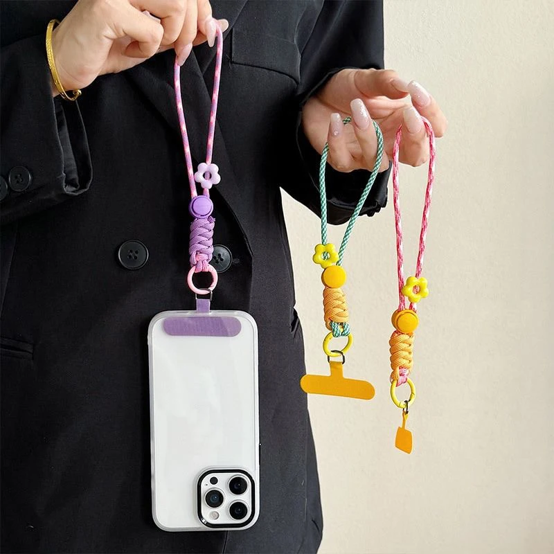 

Simple And Fashionable iphone 17 Phone Lanyard, Short Wrist Lanyard Adjustable, Multi-Functional Wrist Lanyard Anti-Loss Strap