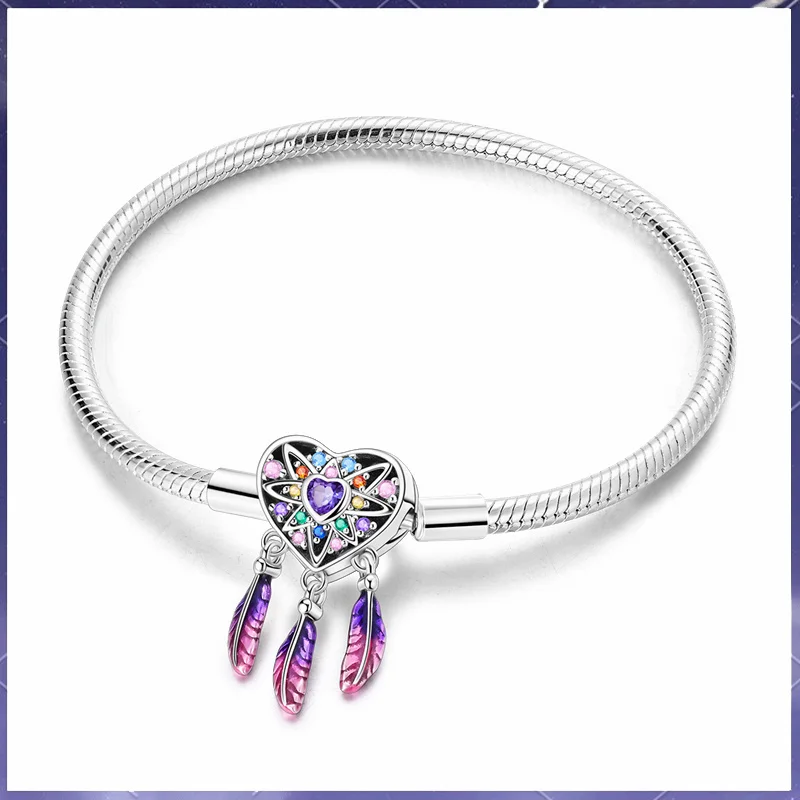 

Новая горячая распродажа, оригинальная цепочка из серебра 925 пробы, мечтательная цепочка в форме сердца в форме змеиной кости, подходящая для ювелирных изделий своими руками