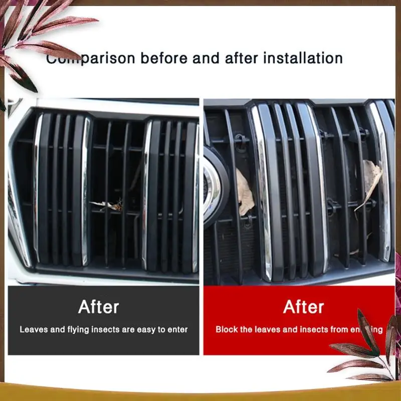 

AB59-4PCS Grille Insect Screening Mesh Front Grille Net For Toyota Land Cruiser Prado 2018 2019 FJ 150 Replacement Parts