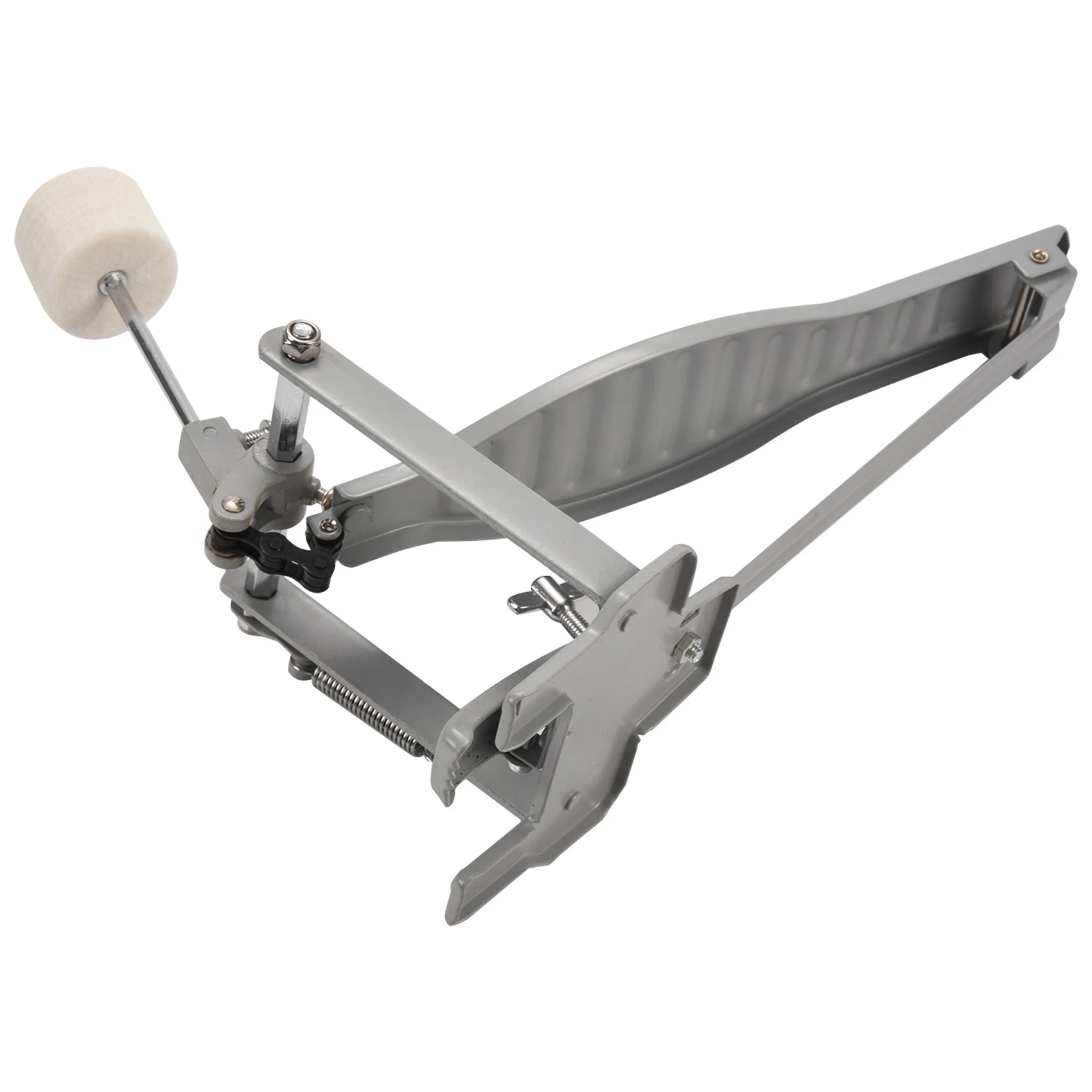 NALFI-Aluminium Alloy Single Spring Bass Children Drum Pedal Adjustable Stroke With Wool Beater Percussion Replacement Accessori