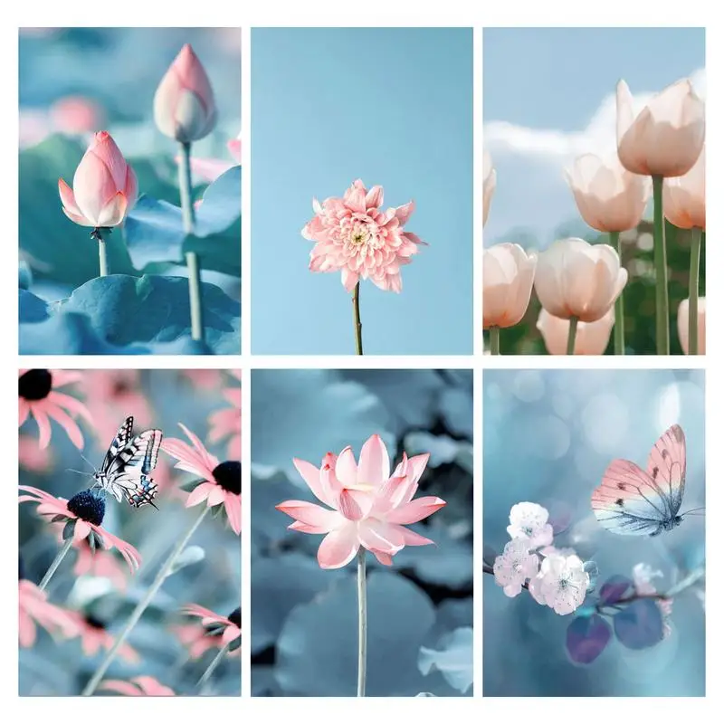 

Picture By Number Lotus Flowers for Wall Art Canvas Painting Plants Kits DIY Painting By Numbers Drawing On Canvas HandPainted A