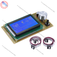 Anet A6 A8 E12 E10 E16 12864 smart controller LCD Display Screen Module+10 Pin Flexible Ribbon Cable for Reprap 3D Printer parts