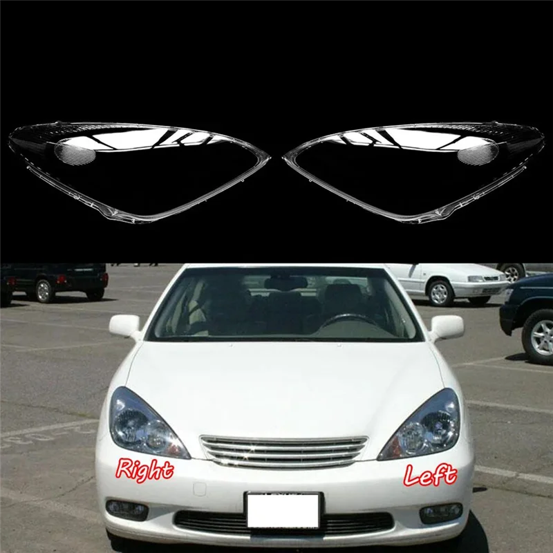 

F9-Right Car Headlight Lens Cover Head Light Lamp Shade Shell Lens Lampshade For Lexus ES ES300 ES330 2003-2005 Replacement Part