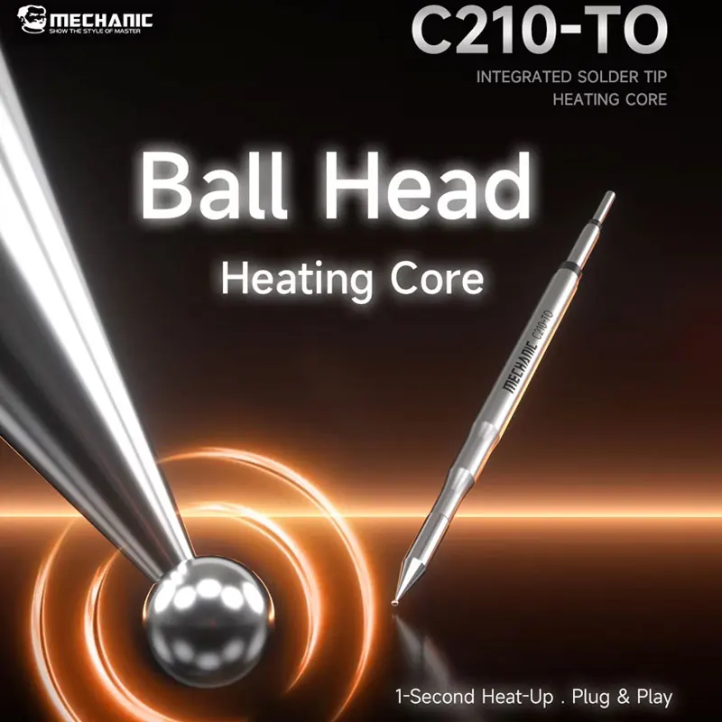MECHANIC C210 Series Soldering Iron Tips C210-TI TS SK TO Replace Tip Compatible T210 Handle for SMD PCB Repair Welding