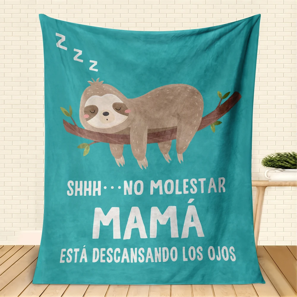 1PC Gift Blanket Throw for Mama Grandma Anniversary Birthday Gifts I Love You Presents Festival Gifts Soft Warm All Season Use