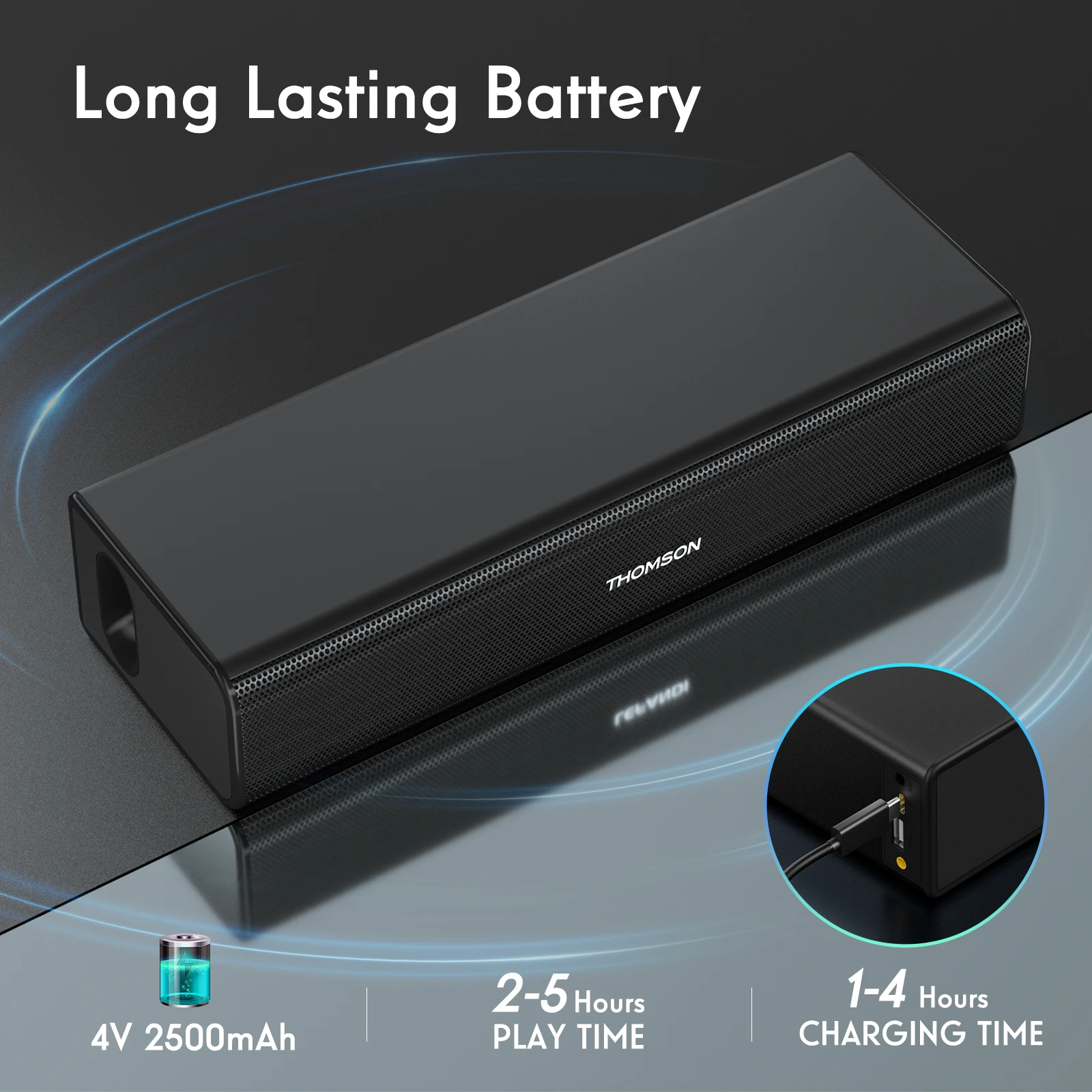 Loa Di Động Kèm Mic Karaoke Bluetooth, Không Dây Ngoài Trời Âm Thanh, Điều Khiển Từ Xa Với 2 Micro Không Dây