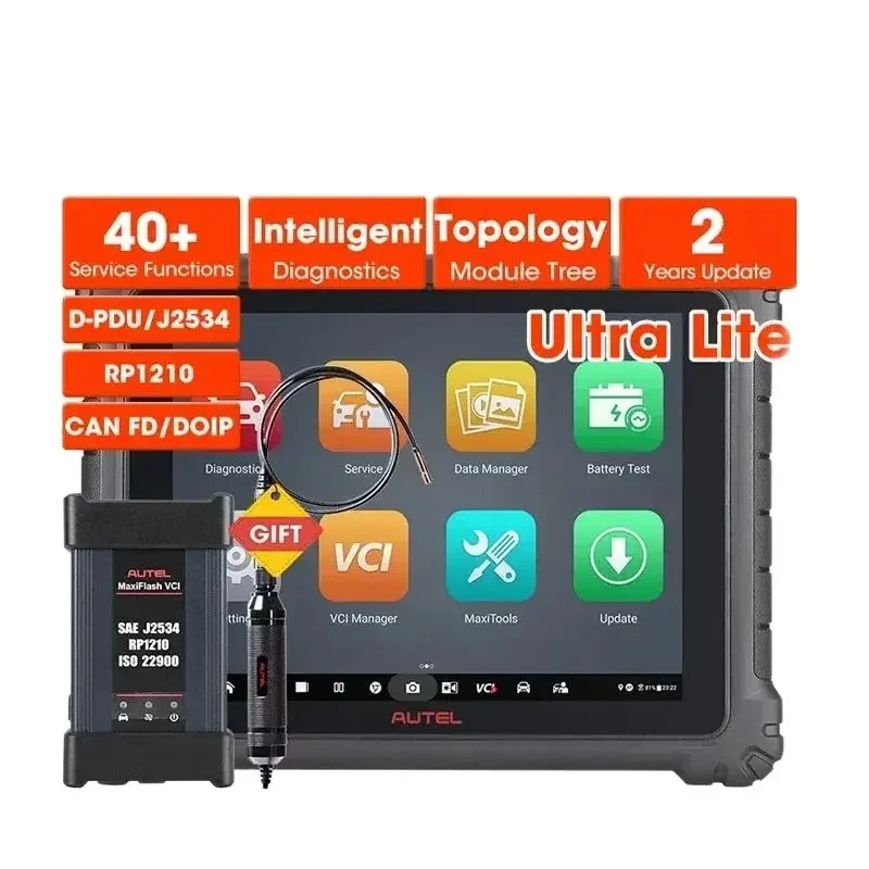 

Autel Ultra Lite Автоматическое диагностическое сканирование Инструменты Лучший сканер для программирования кодирования Обновлен ELITE II