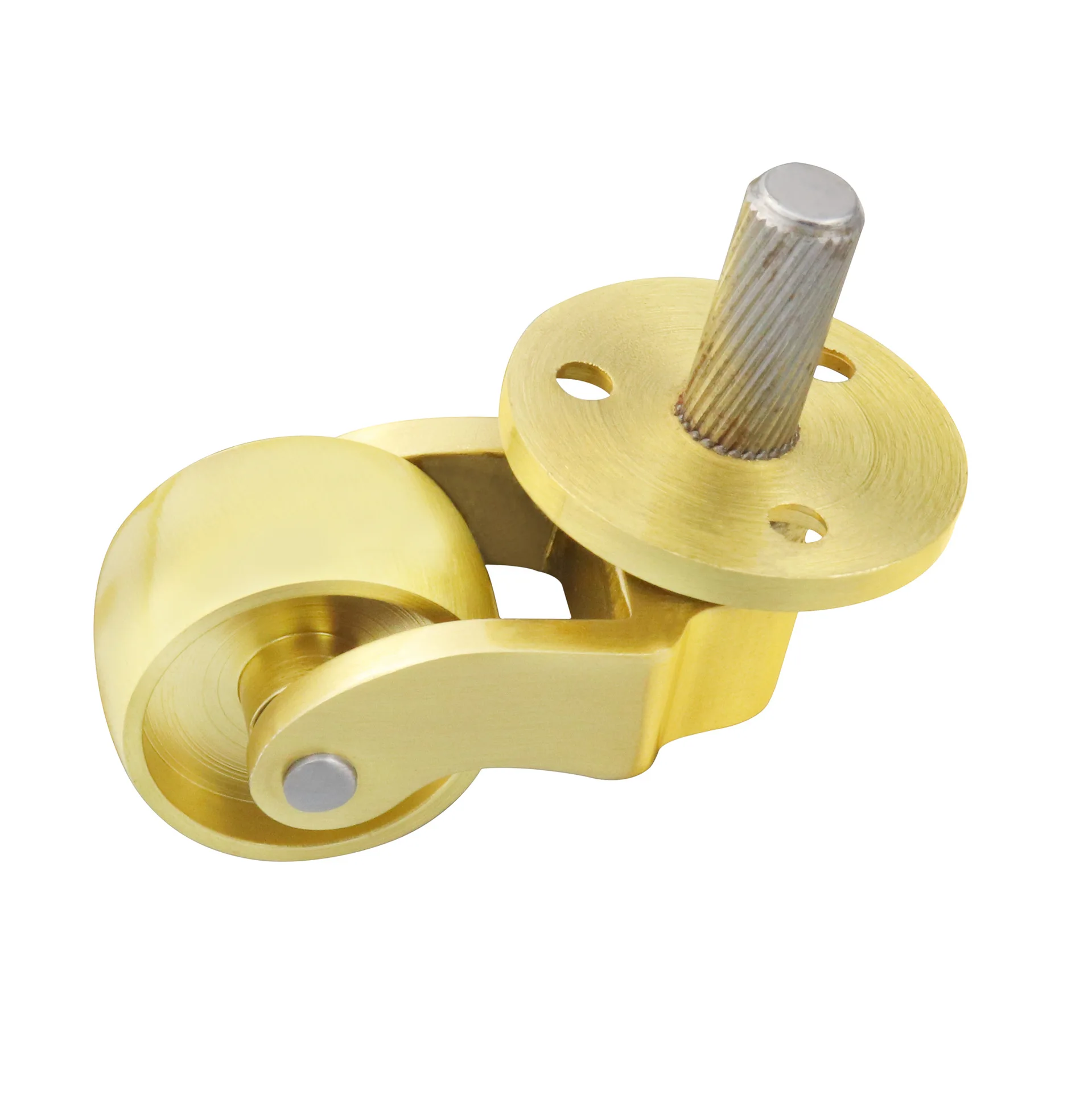 4pcs Multiple Type Brass Universal Wheel Metal Casters Silent Reinforce Furniture Casters Heavy Duty Furniture Support Leg