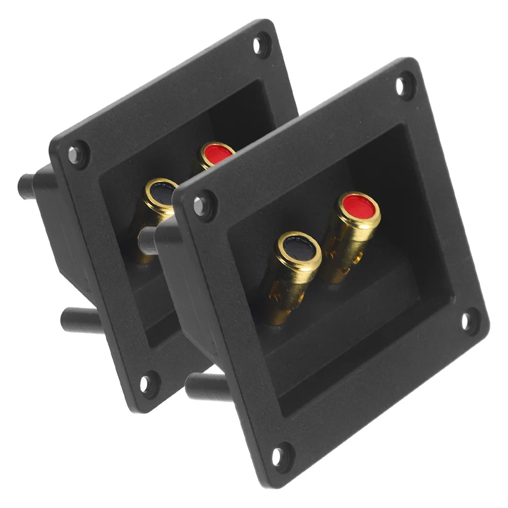 

2Pcs Speaker Box Terminal Cup DIY Binding Post Plastic Iron Terminal Connector Spring Clamp for Speaker Wire Car Home Audio