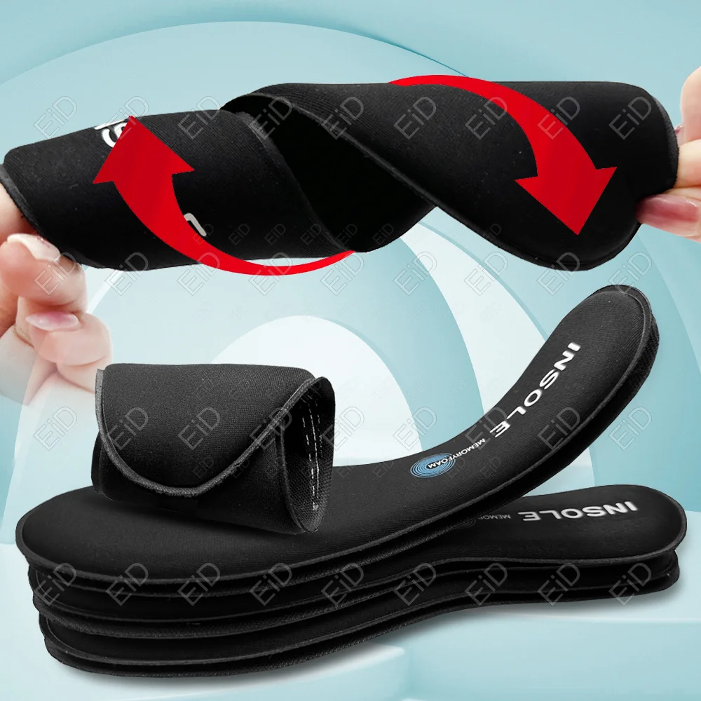 EiD Memory Foam Soft Insoles for Shoes Men Women Nano Antibacterial Running Sport Insole for Feet Orthopedic Care Shoe Sole Pads