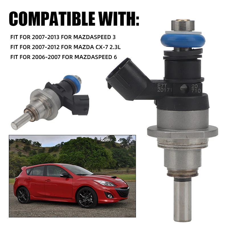 

E7T20171 Fuel Injector For Mazda 3 BK L3 2.3L 4 2007 2008 2009 2010 2011 2012 2013 Mazda 6 GG GY L3 2.3L 2.3L Turbo 4 2006-2007